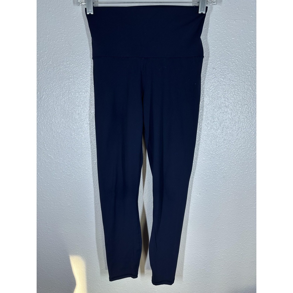 Fabletics Leggings Womens Small Navy Blue PureLuxe High Waisted 7/8 Yoga Pants